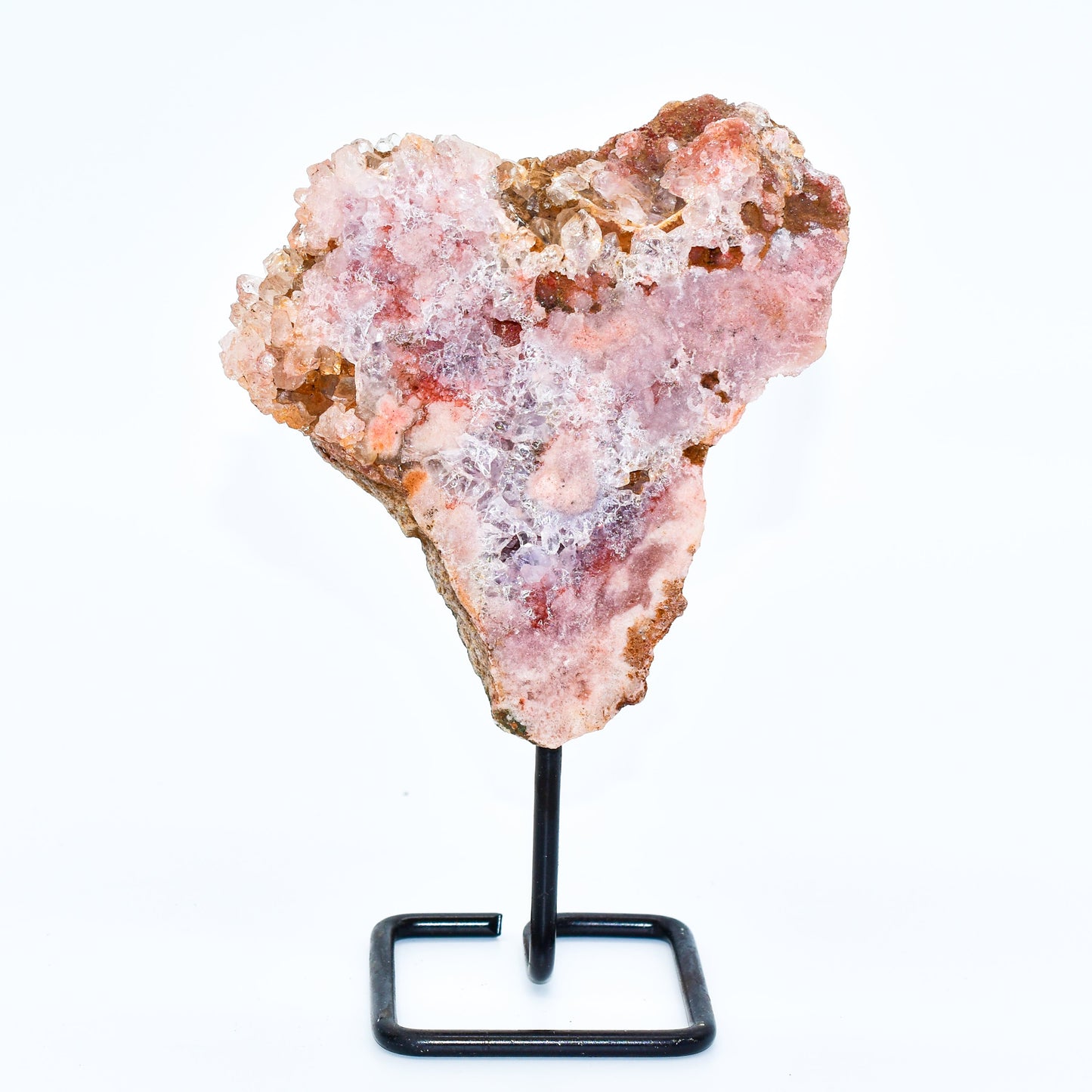 Small Pink Amethyst Slabs on Display Stands
