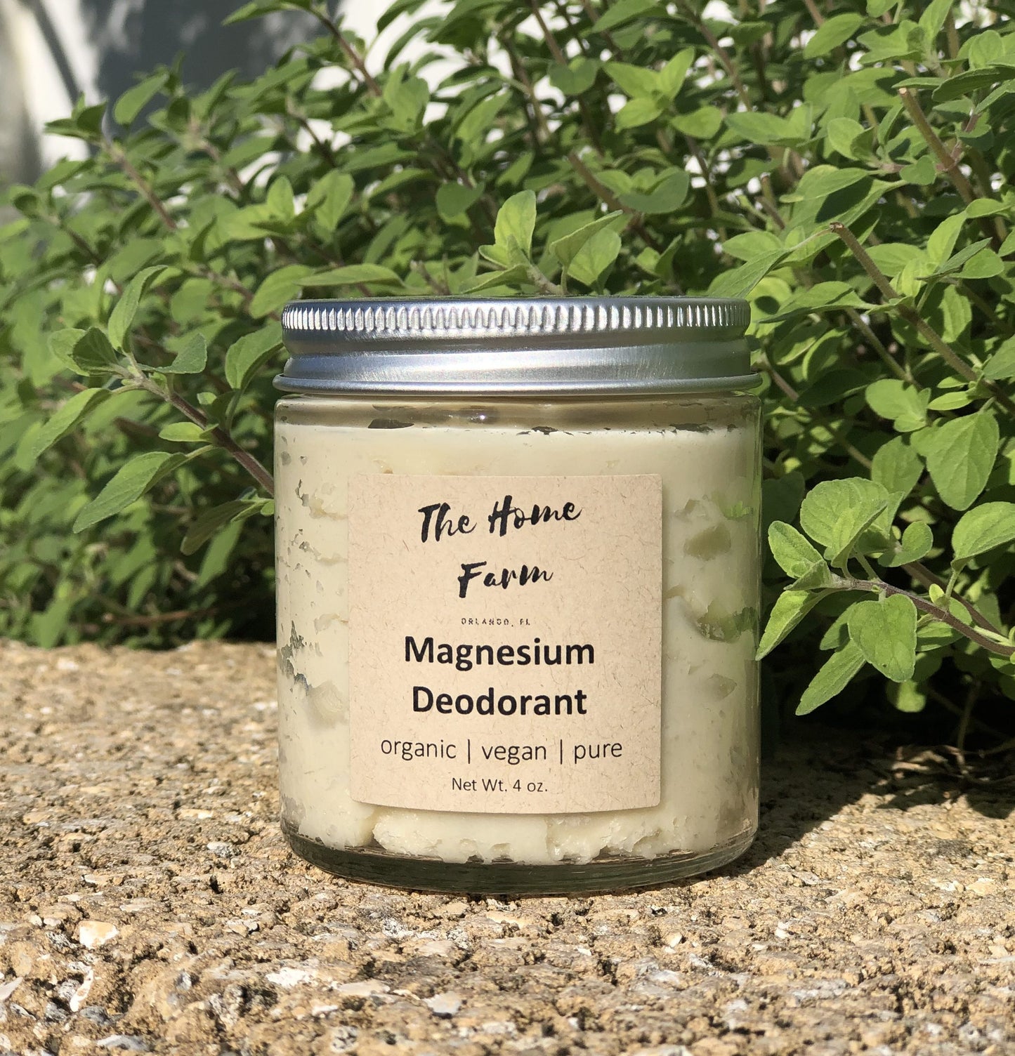 Magnesium Deodorant made with Certified Organic & Vegan Ingredients